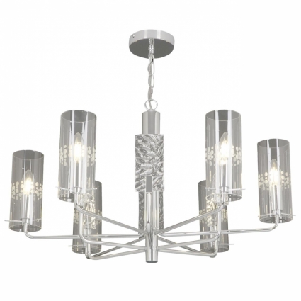 Подвесная люстра Maytoni Napoli MOD032PL-06CH в стиле модерн, цвет хром