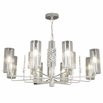 Подвесная люстра Maytoni Napoli MOD032PL-08CH в стиле модерн, цвет хром