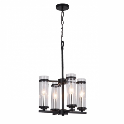 Подвесная люстра ST Luce Bichero SL334.403.04 в стиле кантри, цвет черный