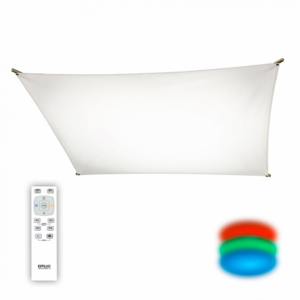Потолочный светодиодный светильник Citilux Сити-Арт CL70113R80 в современном стиле, цвет белый