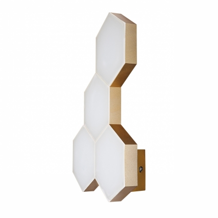 Настенный светильник Lightstar Favo 750643 в стиле Хай-тек, цвет золотой