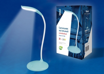 Настольная лампа (UL-00004140) Uniel TLD-558 Blue/LED/280Lm/5000K/Dimmer в современном стиле, цвет голубой