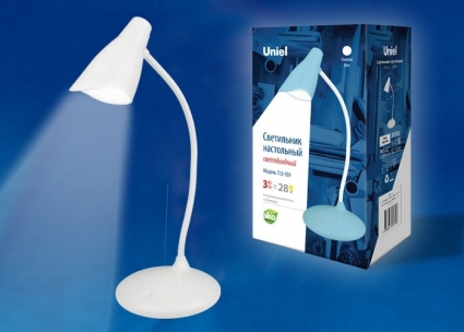 Настольная лампа (UL-00004141) Uniel TLD-559 Ivory/LED/280Lm/5000K/Dimmer в современном стиле, цвет белый
