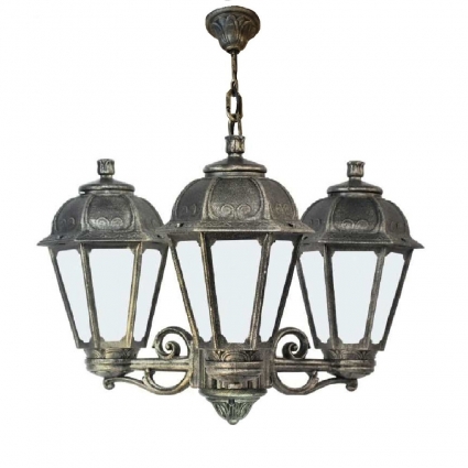 Уличный подвесной светильник Fumagalli Sichem/Saba 3L K22.120.S30.BYF1R в классическом стиле, цвет бронза