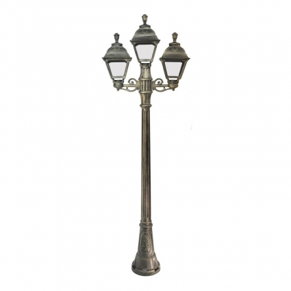Уличный фонарь Fumagalli Artu Bisso/Cefa 2+1 U23.158.S21.BXF1R в классическом стиле, цвет бронза