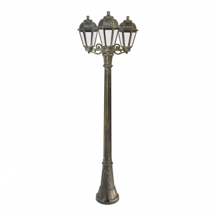 Уличный фонарь Fumagalli Artu Bisso/Saba 3L K22.158.S30.BXF1R в классическом стиле, цвет бронза