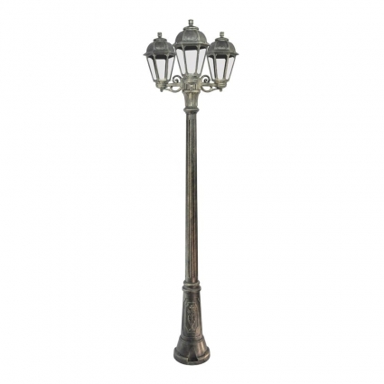 Уличный фонарь Fumagalli Gigi Bisso/Saba 3L K22.156.S30.BXF1R в классическом стиле, цвет бронза