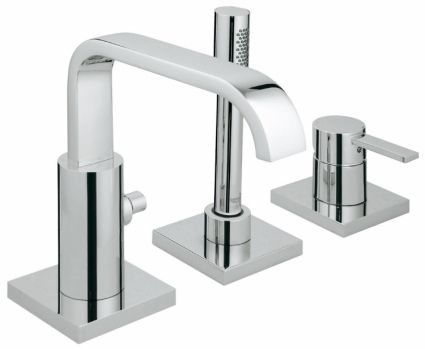 Смеситель для ванны GROHE Allure на 3 отверстия (верхняя монтажная часть) однорычажный, хром