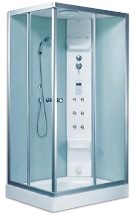 Душевая кабина Aquanet Antares (R) 120 см прямоугольная, с гидромассажем