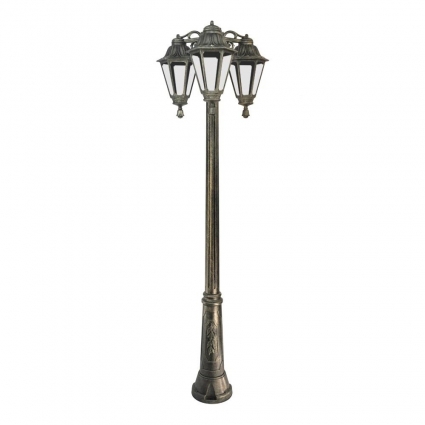 Уличный фонарь Fumagalli Ricu Bisso/Rut 3L Dn E26.157.S30.BXF1RDN в классическом стиле, цвет бронза