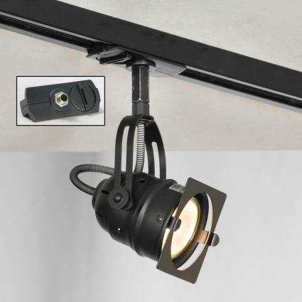 Трековый светильник однофазный Lussole LOFT Track Lights LSP-9118-TAB в стиле лофт, цвет черный
