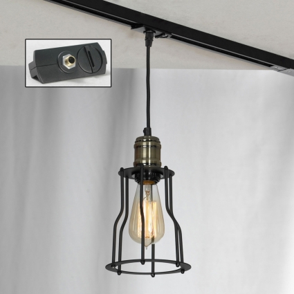 Трековый светильник однофазный Lussole LOFT Track Lights LSP-9610-TAB в стиле лофт, цвет черный