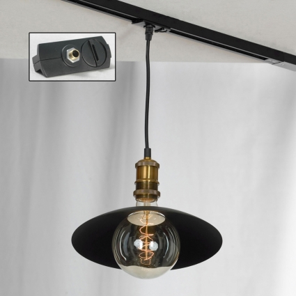 Трековый светильник однофазный Lussole LOFT Track Lights LSP-9670-TAB в стиле лофт, цвет черный
