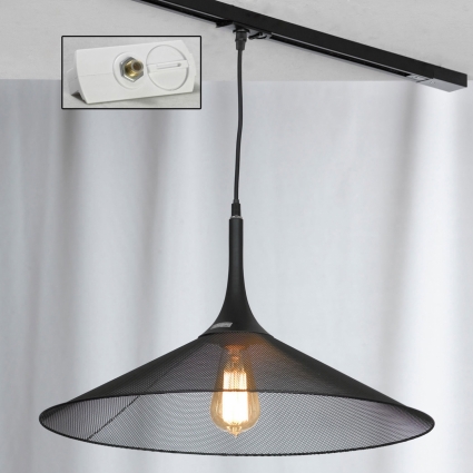 Трековый светильник однофазный Lussole LOFT Track Lights LSP-9813-TAW в стиле лофт, цвет черный