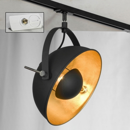 Трековый светильник однофазный Lussole LOFT Track Lights LSP-9825-TAW в стиле лофт, цвет черный