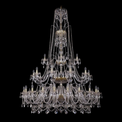 Подвесная люстра Bohemia Ivele 1411/20+10+5/530/XL-202/3d/G в классическом стиле, цвет золотой