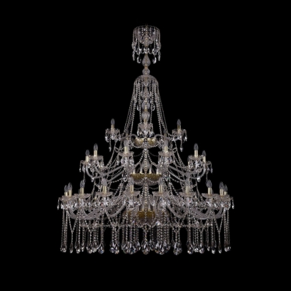 Подвесная люстра Bohemia Ivele 1413/20+10+5/530/XL-201/3d/G в классическом стиле, цвет золотой
