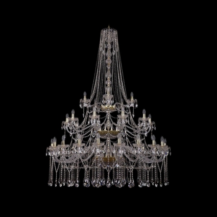 Подвесная люстра Bohemia Ivele 1413/20+10+5/530/h-201/3d/G в классическом стиле, цвет золотой