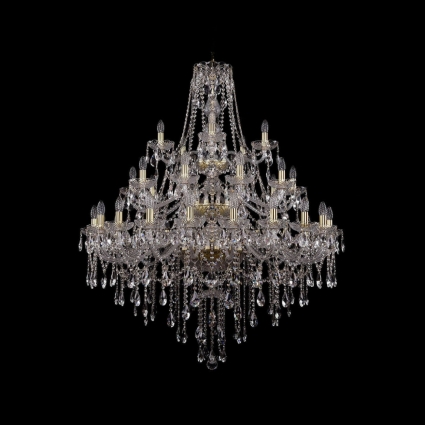 Подвесная люстра Bohemia Ivele 1415/20+10+5/400/3d/Ni в классическом стиле, цвет матовый никель