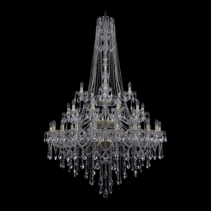 Подвесная люстра Bohemia Ivele 1415/20+10+5/400/h-182/3d/G в классическом стиле, цвет золотой