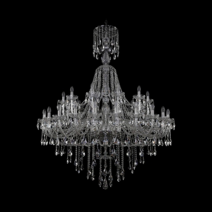 Подвесная люстра Bohemia Ivele 1415/24+12/530/XL-186/Ni в классическом стиле, цвет матовый никель