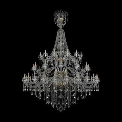 Подвесная люстра Bohemia Ivele 1415/24+12+12/900/XLU-320/3d/G в классическом стиле, цвет золотой