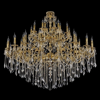 Подвесная люстра Maytoni Monica DIA882-PL-45-G в классическом стиле, цвет золотой