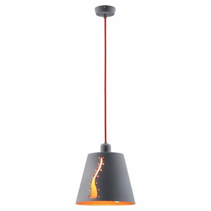 Подвесной светильник Lussole Loft GRLSP-8019 в стиле лофт, цвет серый