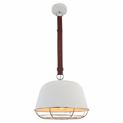 Подвесной светильник Lussole Loft GRLSP-8043 в стиле лофт, цвет белый