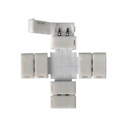 Коннектор X-образный для светодиодной ленты Elektrostandard LED 2X 4690389056062 в современном стиле, цвет белый