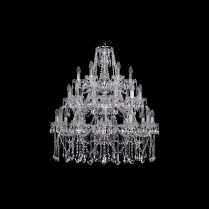 Подвесная люстра Bohemia Ivele 1413/12+12+6/300/3d/Ni в классическом стиле, цвет матовый никель