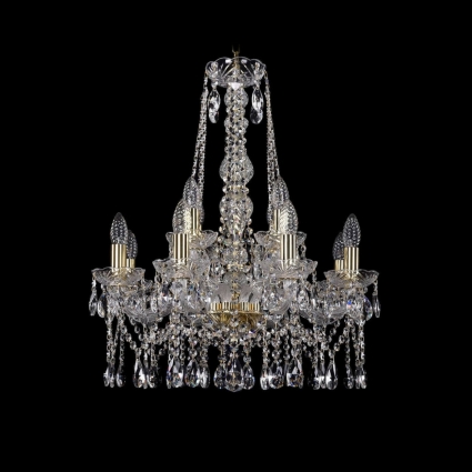 Подвесная люстра Bohemia Ivele 1413/8+4/200/h-66/G в классическом стиле, цвет золотой