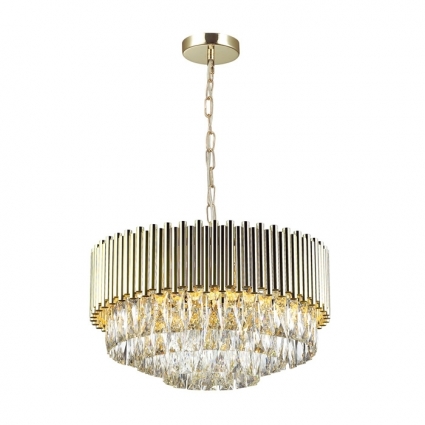 Подвесная люстра Odeon Light Pallada 4120/9 в классическом стиле, цвет золотой