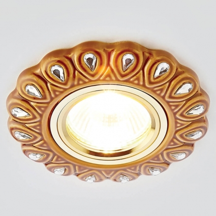 Встраиваемый светильник Ambrella light Desing D5540 SB/CL-A в стиле модерн, цвет бронза