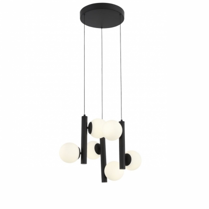 Подвесная светодиодная люстра ST Luce Donolo SL395.403.06 в современном стиле, цвет белый