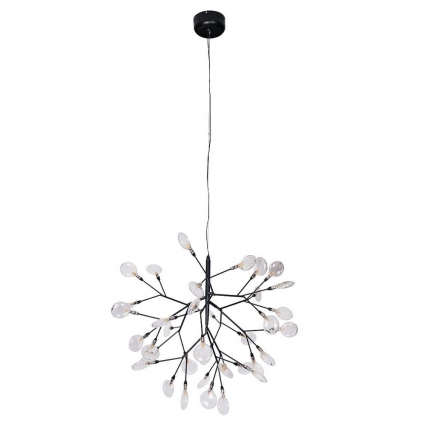 Подвесная люстра Crystal Lux Evita SP36 Black/Transparent в современном стиле, цвет черный