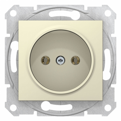 Розетка Schneider Electric Sedna без з/к без шторок 16A 250V SDN2900247 в современном стиле, цвет бежевый