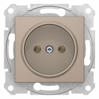Розетка Schneider Electric Sedna без з/к без шторок 16A 250V SDN2900268 в современном стиле, цвет титановый