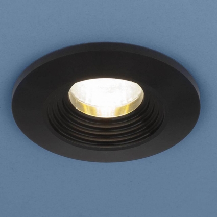 Встраиваемый светодиодный светильник Elektrostandard 9903 LED 3W COB BK черный 4690389107634 в современном стиле, цвет черный