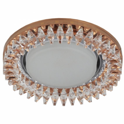 Встраиваемый светильник ЭРА LED DK LD20 TEA/WH в стиле модерн, цвет золотой