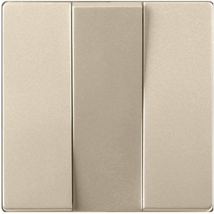 Werkel Лицевая панель выключателя трехклавишного шампань WL11-SW-3G-CP 4690389124679 в современном стиле, цвет бежевый