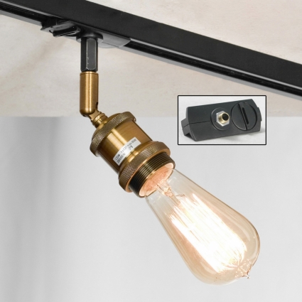 Трековый светильник однофазный Lussole LOFT Track Lights LSP-9320-TAB в стиле лофт, цвет бронза