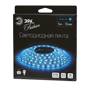 Светодиодная лента ЭРА 14,4W/m 60LED/m 5050SMD синий 5M LS5050-60LED-IP20-B-5m, в современном стиле, цвет синий