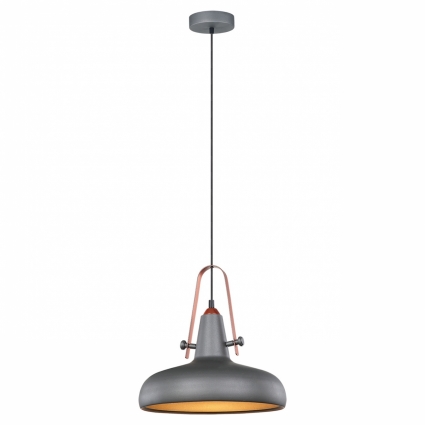 Подвесной светильник Lussole Loft GRLSP-9814 в стиле лофт, цвет серый