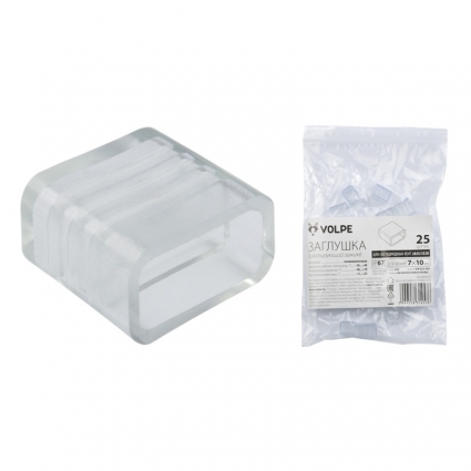 Заглушка (10973) Volpe UCW-Q220 K10 Clear 025 Polybag цвет прозрачный