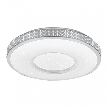 Потолочный светодиодный светильник Ambrella light Orbital Design F82 96W D500 в современном стиле, цвет белый