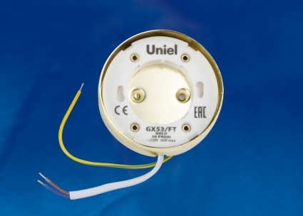 Потолочный светильник (UL-00004147) Uniel GX53/FT Gold 10 Prom в современном стиле, цвет золотой