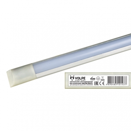 Потолочный светодиодный светильник (UL-00003555) Volpe ULO-Q148 AL60-18W/DW White в современном стиле, цвет белый