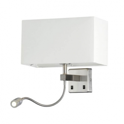 Бра Crystal Lux Jewel AP2 White в современном стиле, цвет белый, мощность 60 Вт