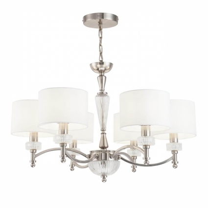Подвесная люстра Maytoni Alicante MOD014CL-06N в стиле модерн, цвет белый